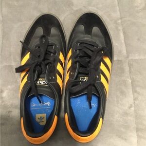 Adidas Black and Orange High-Tops